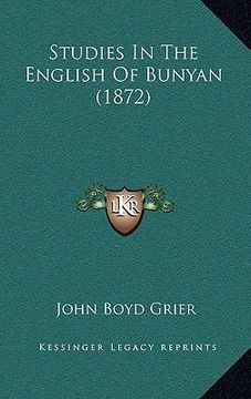 portada studies in the english of bunyan (1872) (in English)