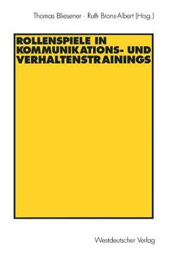 portada Rollenspiele in Kommunikations- Und Verhaltenstrainings (in German)