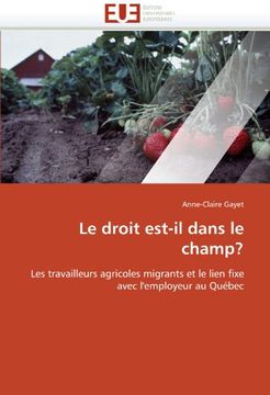 portada Le Droit Est-Il Dans Le Champ?