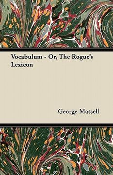 portada vocabulum - or, the rogue's lexicon (in English)