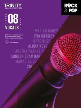 portada Trinity College London Rock & pop 2018 Vocals Grade 8 cd Only (Trinity Rock & Pop) (en Inglés)