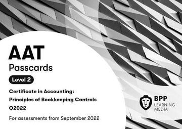 portada Aat Principles of Bookkeeping Controls: Passcards (in English)