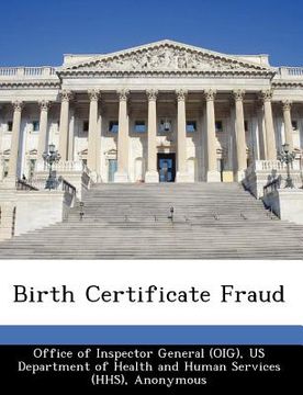 portada birth certificate fraud (en Inglés)