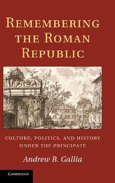 portada Remembering the Roman Republic Hardback (in English)