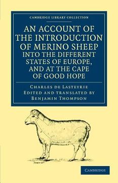 portada An Account of the Introduction of Merino Sheep Into the Different States of Europe, and at the Cape of Good Hope Paperback (Cambridge Library Collection - European History) 