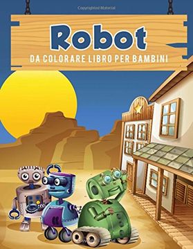 portada Robot da colorare libro per bambini