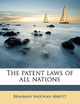 portada the patent laws of all nations (en Inglés)