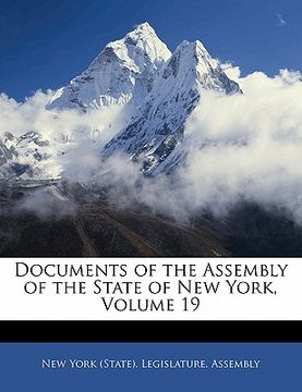 portada documents of the assembly of the state of new york, volume 19 (in English)