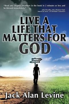 portada Live a Life That Matters for God (en Inglés)
