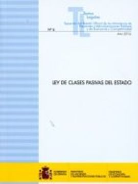 portada LEY DE CLASES PASIVAS DEL ESTADO (En papel)