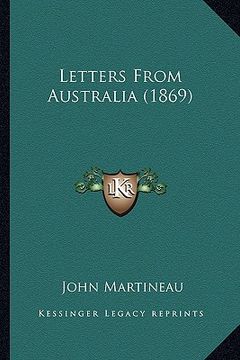 portada letters from australia (1869)
