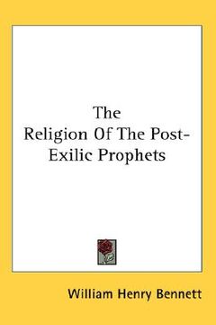portada the religion of the post-exilic prophets