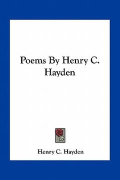 portada poems by henry c. hayden (en Inglés)