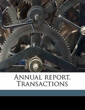 portada annual report. transactions (en Inglés)