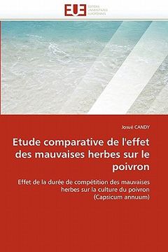 portada etude comparative de l'effet des mauvaises herbes sur le poivron (en Francés)