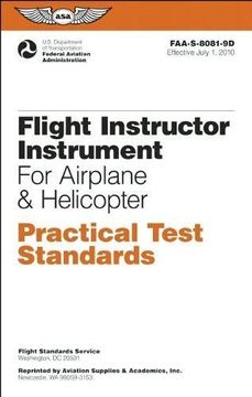 portada Flight Instructor Instrument Practical Test Standards for Airplane & Helicopter (2024): Faa-S-8081-9d