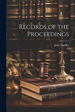 portada Records of the Proceedings (en Inglés)