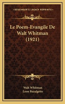 portada Le Poem-Evangile De Walt Whitman (1921) (in French)