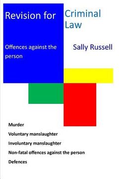 portada Revision for Criminal Law Offences against the Person (in English)