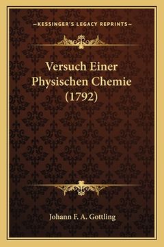 portada Versuch Einer Physischen Chemie (1792) (en Alemán)