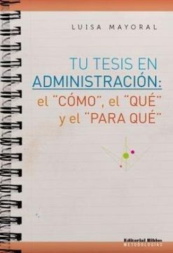 portada tu tesis en administracion (in Spanish)