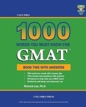 portada Columbia 1000 Words You Must Know for GMAT: Book Two with Answers 
