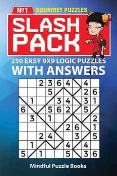 portada Slash Pack: 250 Easy 9x9 Logic Puzzles with Answers (en Inglés)