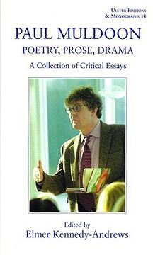 portada paul muldoon: poetry, prose, & drama: a collection of critical essays 14 (in English)