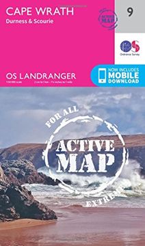 portada Cape Wrath, Durness & Scourie (OS Landranger Map)