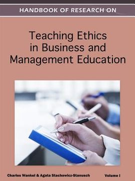 portada handbook of research on teaching ethics in business and management education