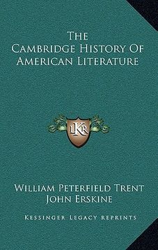 portada the cambridge history of american literature (en Inglés)