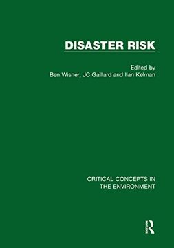 portada Disaster Risk (Critical Concepts in the Environment) (en Inglés)