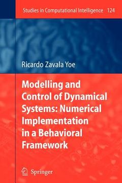 portada modelling and control of dynamical systems: numerical implementation in a behavioral framework