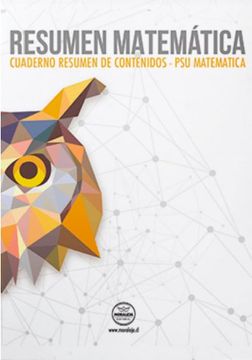 portada “Resumen Matemática”Vamos Por Nacional”, cuaderno resumen de contenidos - PSU Matemática.