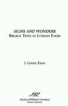 portada signs and wonders: biblical texts in literary focus (en Inglés)