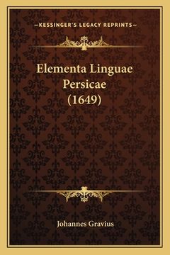 portada Elementa Linguae Persicae (1649)