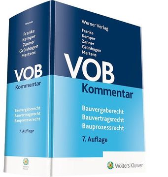 portada Vob Kommentar - Bauvergaberecht - Bauvertragsrecht - Bauprozessrecht