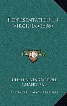 portada representation in virginia (1896) (en Inglés)