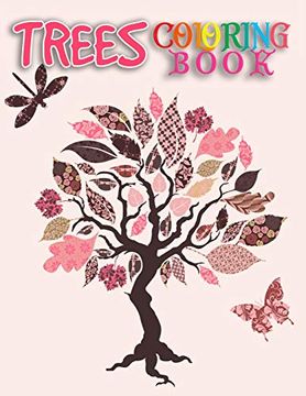 portada Trees Coloring Book: Creative Haven Beautiful Tranquil Trees Coloring Book (Adult Coloring) 8. 5X11" 