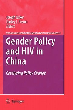 portada gender policy and hiv in china: catalyzing policy change (en Inglés)