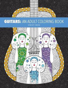 portada Guitars: An Adult Coloring Book (en Inglés)