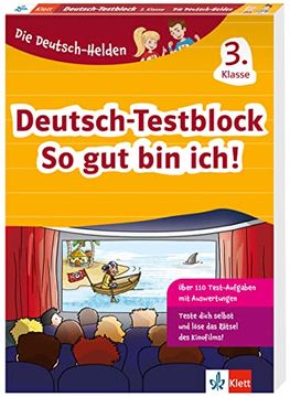 portada Deutsch-Helden: Testblock 3: Mit Punktesystem wie in der Schule für Tests, Klassenarbeiten, Lernzielkontrollen und Schulaufgaben (Die Deutsch-Helden) (en Alemán)