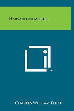 portada Harvard Memories (en Inglés)