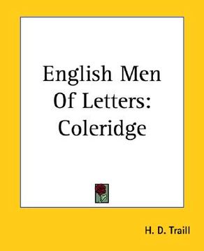 portada english men of letters: coleridge (en Inglés)