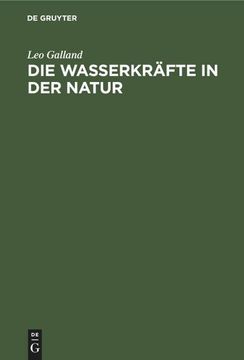 portada Die Wasserkräfte in der Natur (in German)