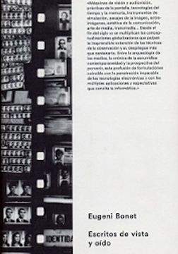 portada Eugeni Bonet. Escritos de vista y oído (in Spanish)