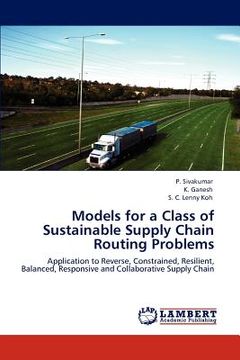 portada models for a class of sustainable supply chain routing problems (en Inglés)