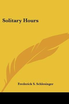 portada solitary hours (en Inglés)