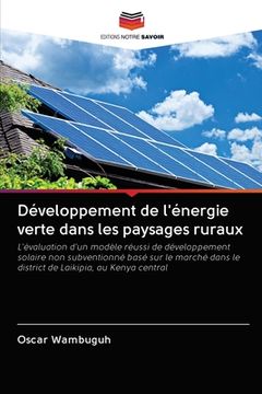 portada Développement de l'énergie verte dans les paysages ruraux (en Francés)