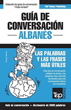 portada Guía de Conversación Español-Albanés y Vocabulario Temático de 3000 Palabras (in Spanish)